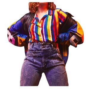 High Rise Blue Jeans